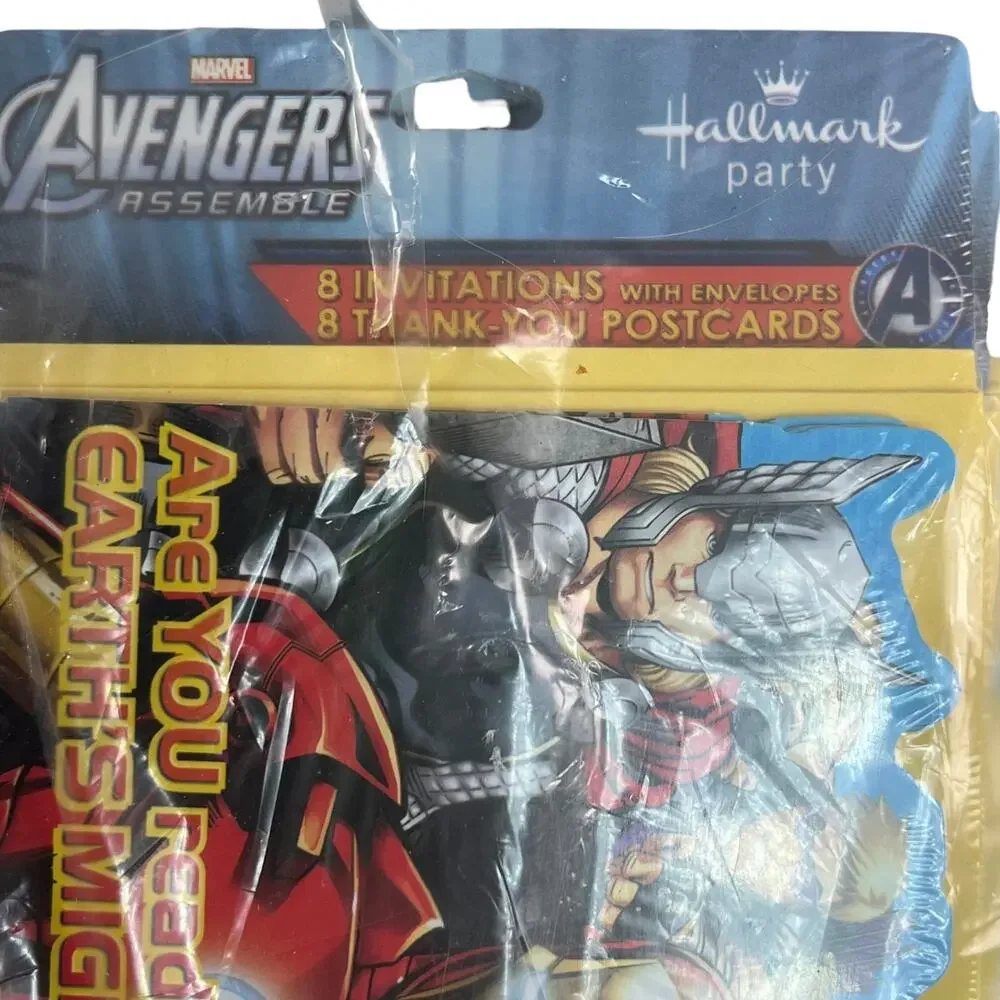 Hallmark Avengers Star Wars Dragon Party Supplies Invitations Ribbon Lot